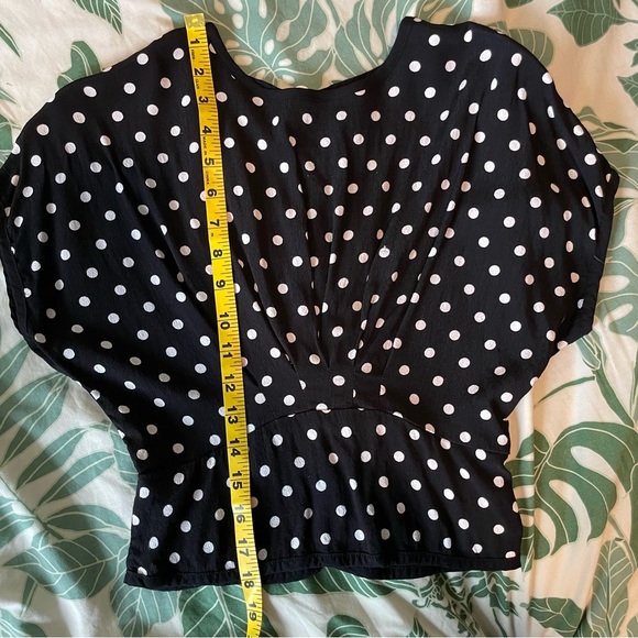 Urban Outfitters Polka Dot Button-Back Blouse - Picture 7 of 7